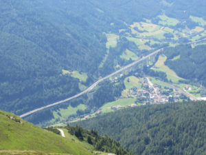 Ein Blick die Brennerautobahn